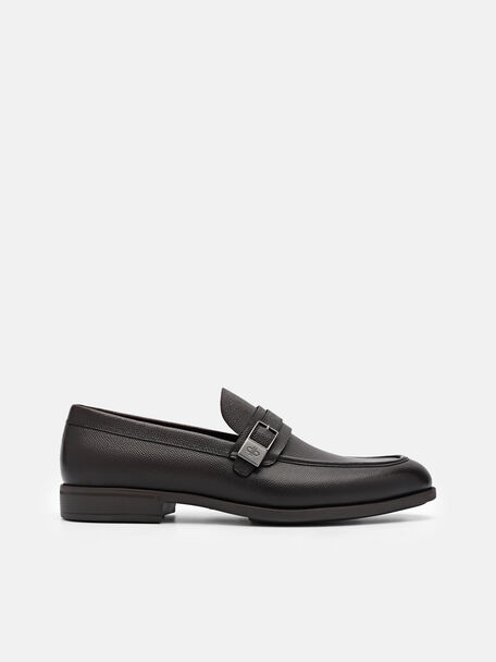 Altitude Embossed Leather Loafers, , hi-res