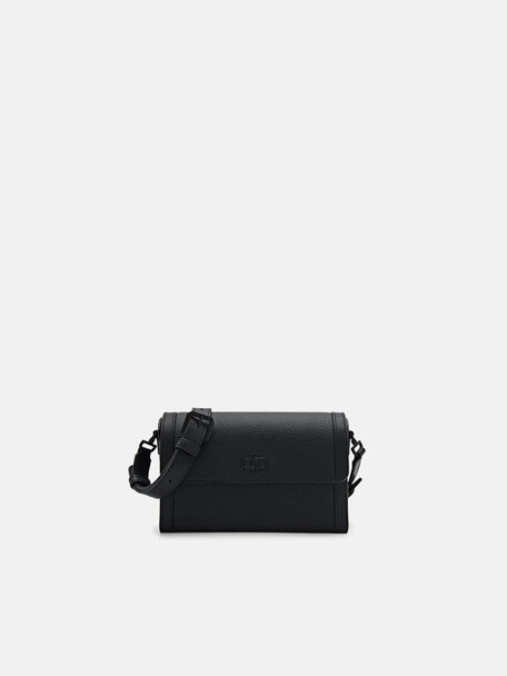 Tas Selempang Kulit PEDRO Icon, Black