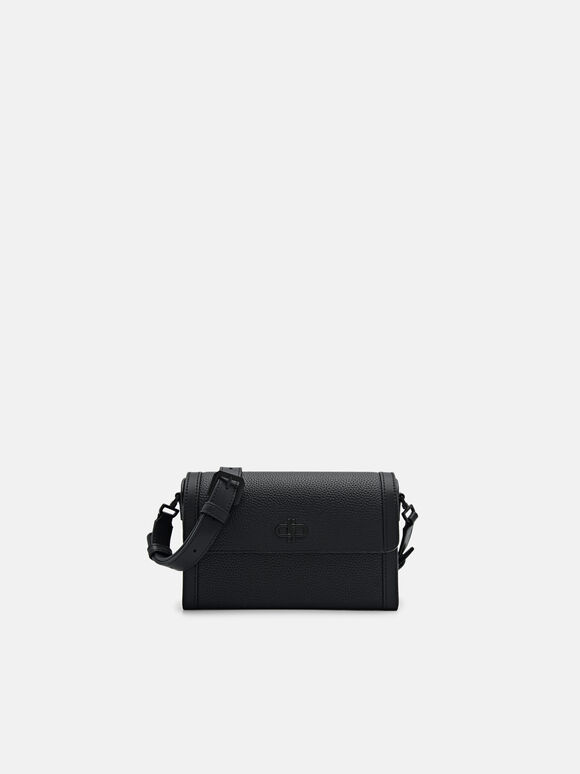 Tas Selempang Kulit PEDRO Icon, Black