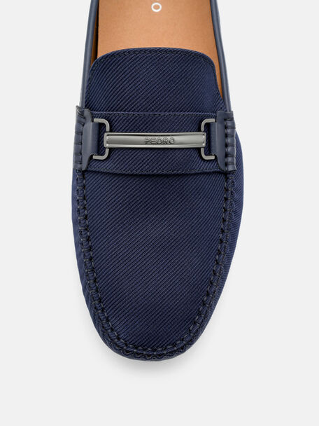 Sepatu Driving Horsebit Nilon, , hi-res