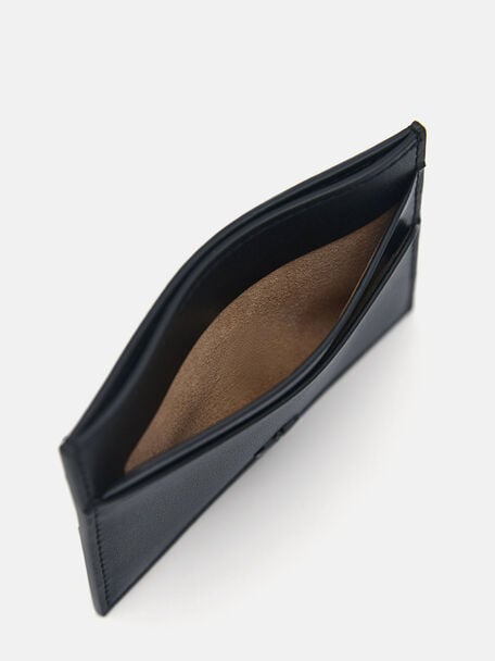 PEDRO Icon Leather Heel Sandals, Black