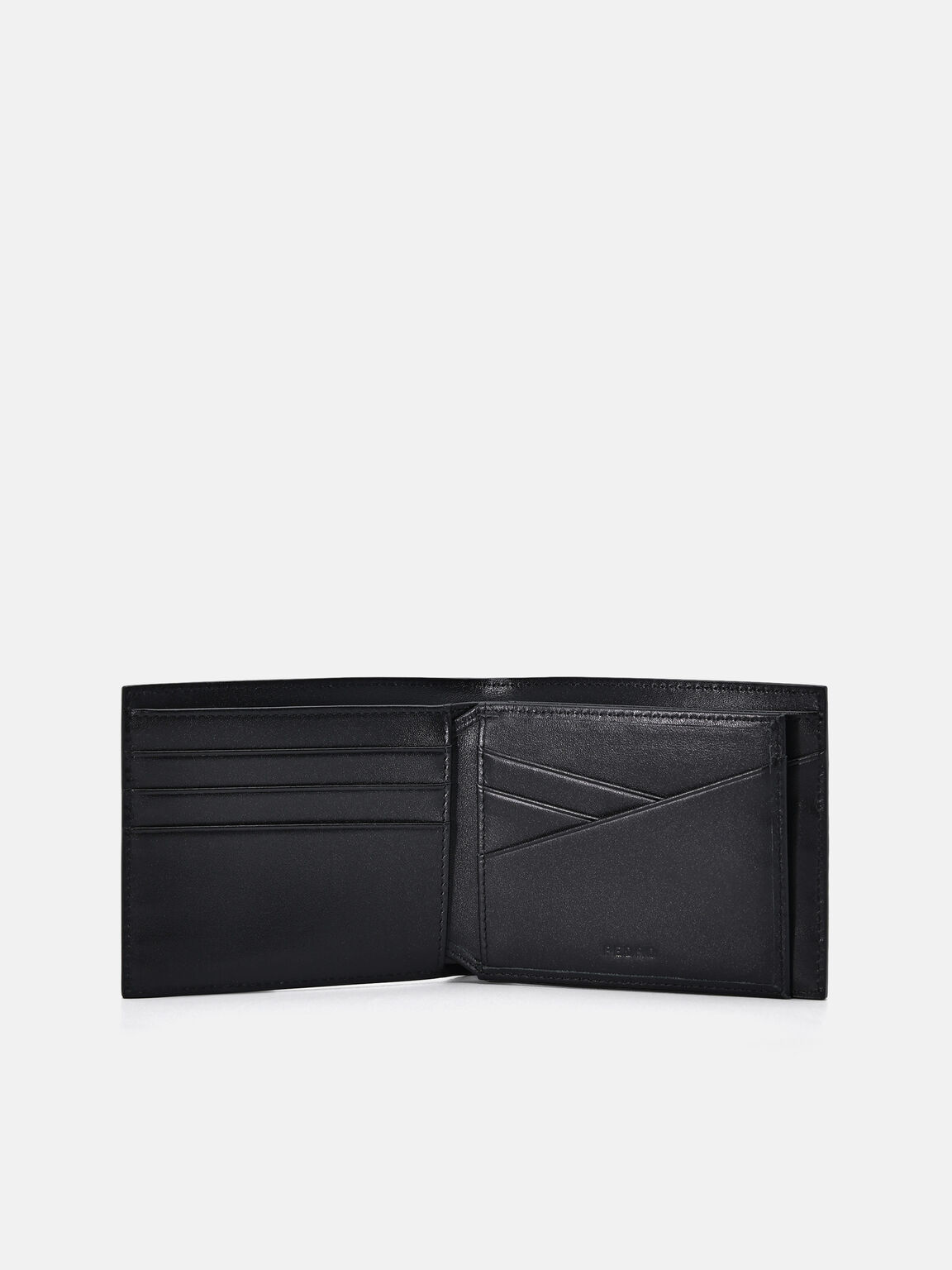 Embossed Leather Bi-Fold Flip Wallet, , hi-res