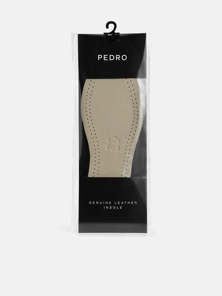 Genuine Leather Insole, Beige, hi-res