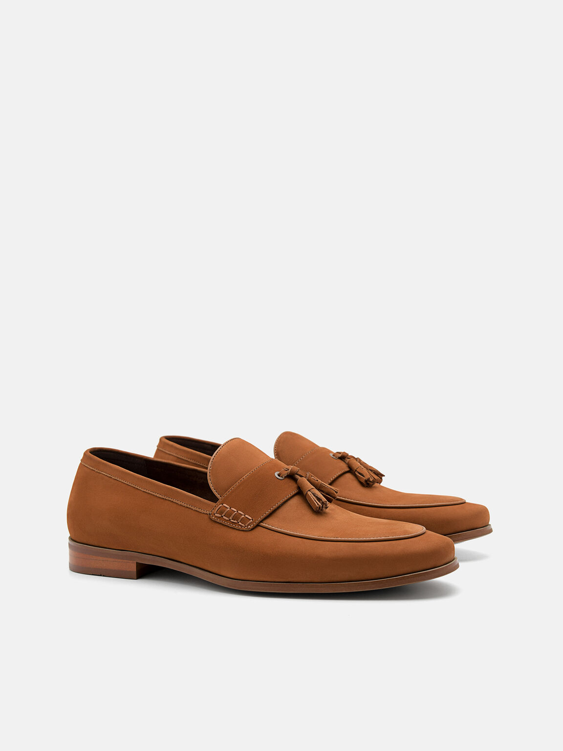 Nubuck Tasselled Loafers, 