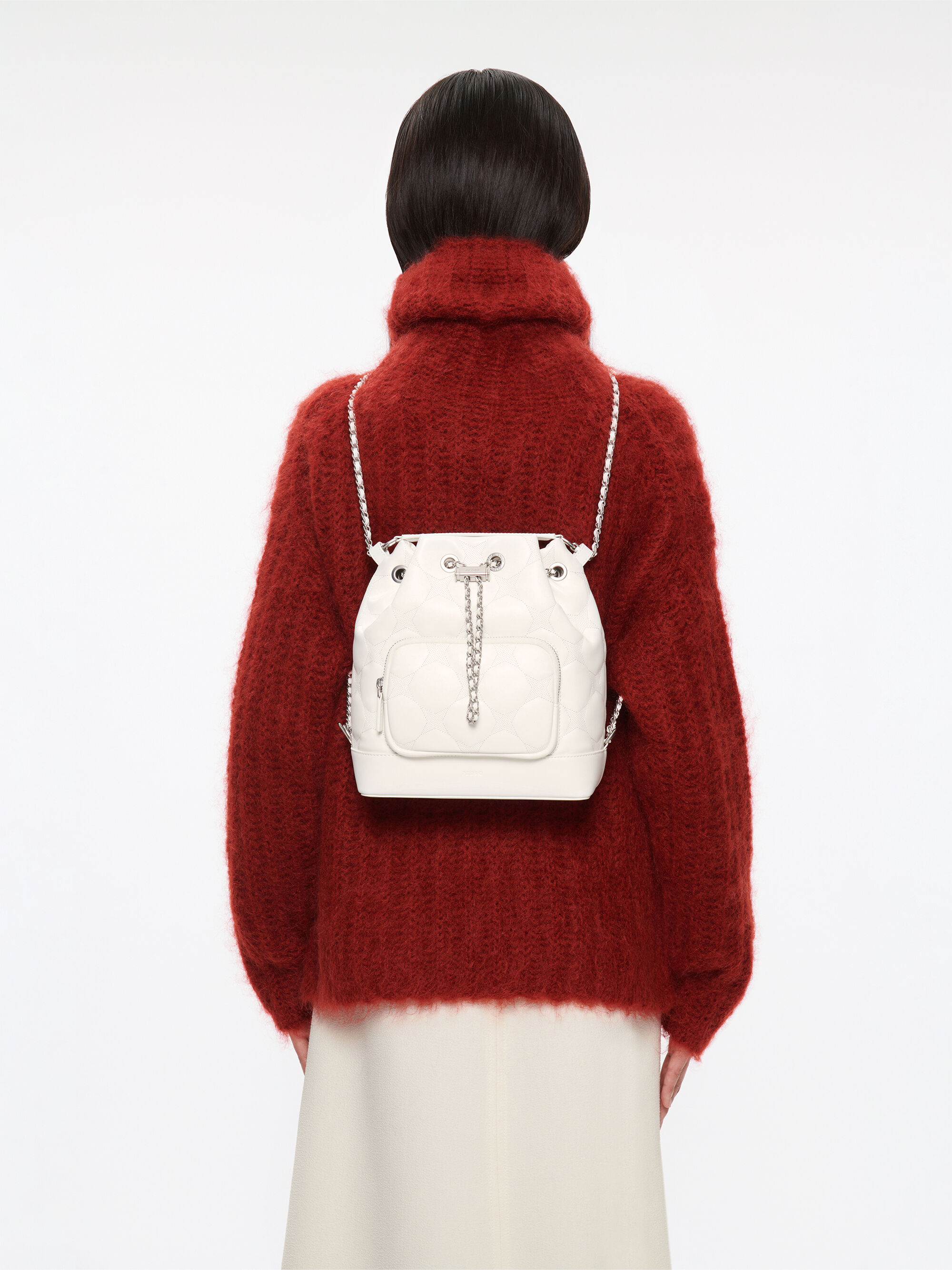 White Maisie Bucket Bag - PEDRO ID