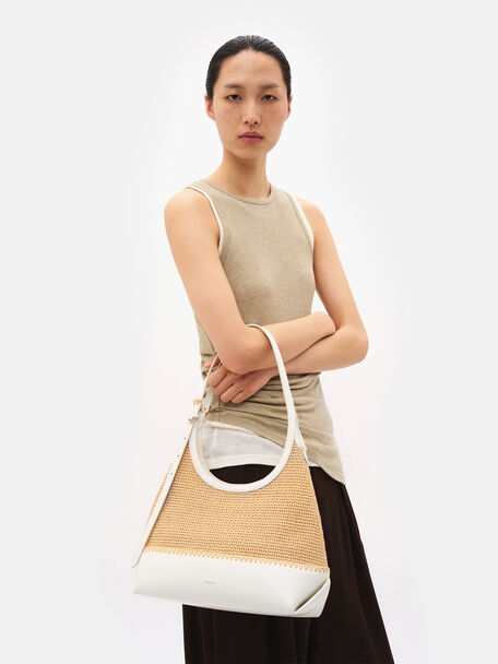 Saskia Raffia Hobo Bag, , hi-res