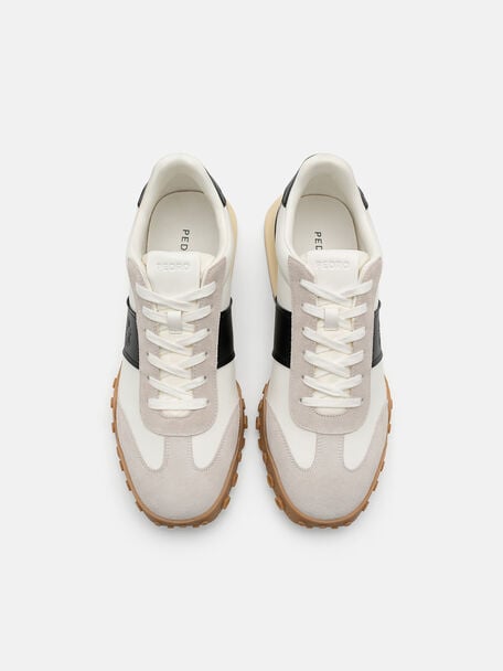 PEDRO Icon Leather Heel Sandals, Black