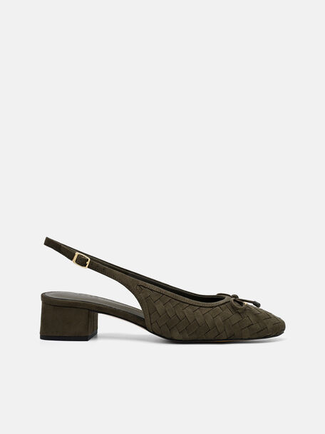 Sepatu Pumps Mary Jane Anyaman Anna, 