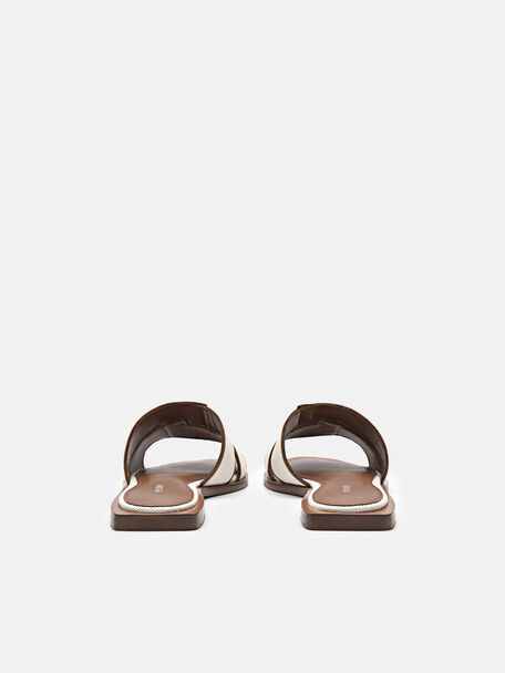 PEDRO Icon Leather Heel Sandals, Black