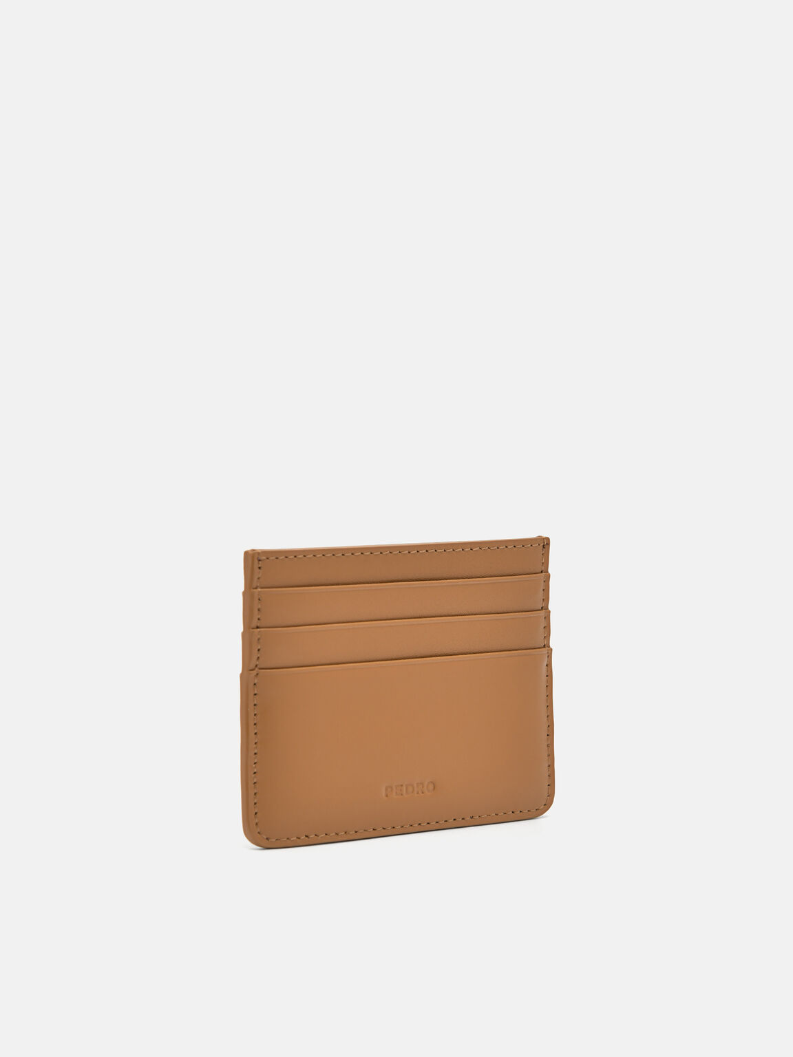 Leather Card Holder, Camel