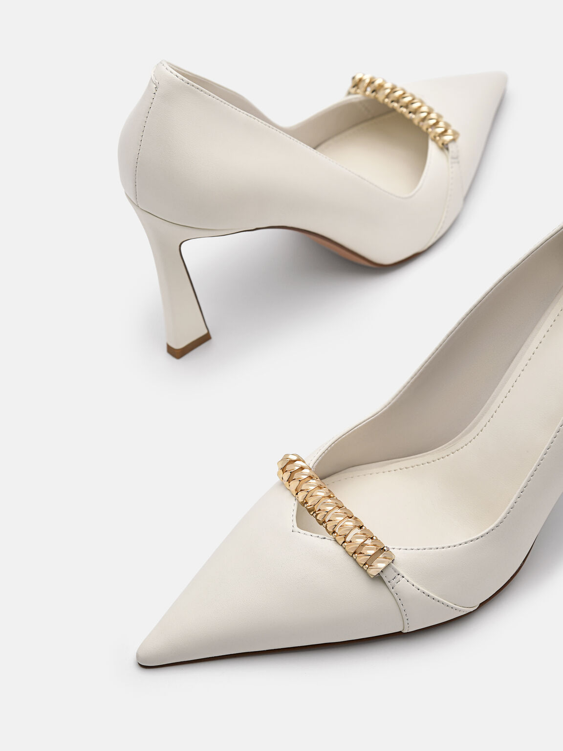 Mia Leather Heel Pumps, 
