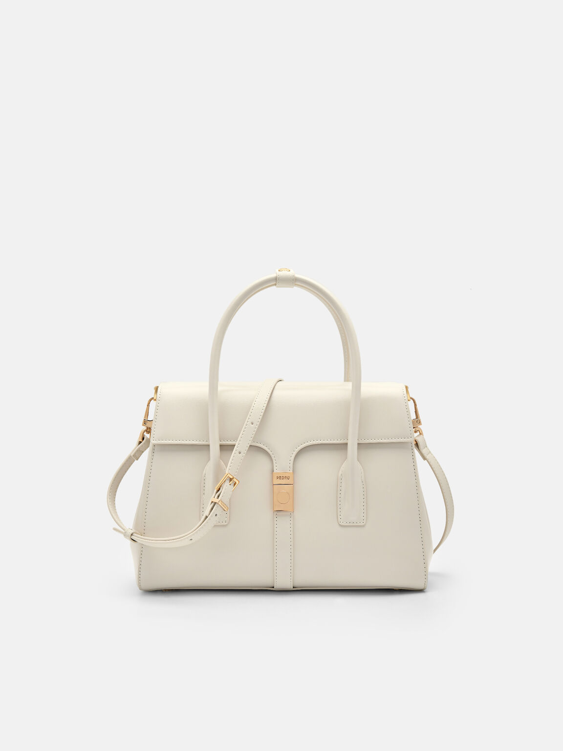 PEDRO Studio Farida Leather Handbag, Chalk, hi-res