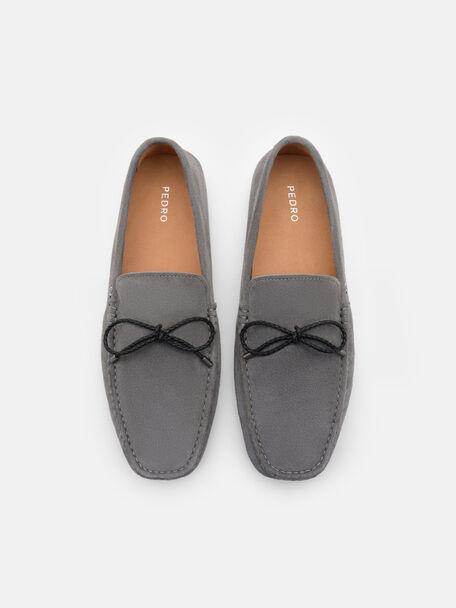 Sepatu Driving Kulit Bow, 