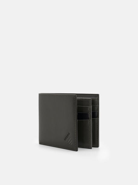 Leather Bi-Fold Flip Wallet, 