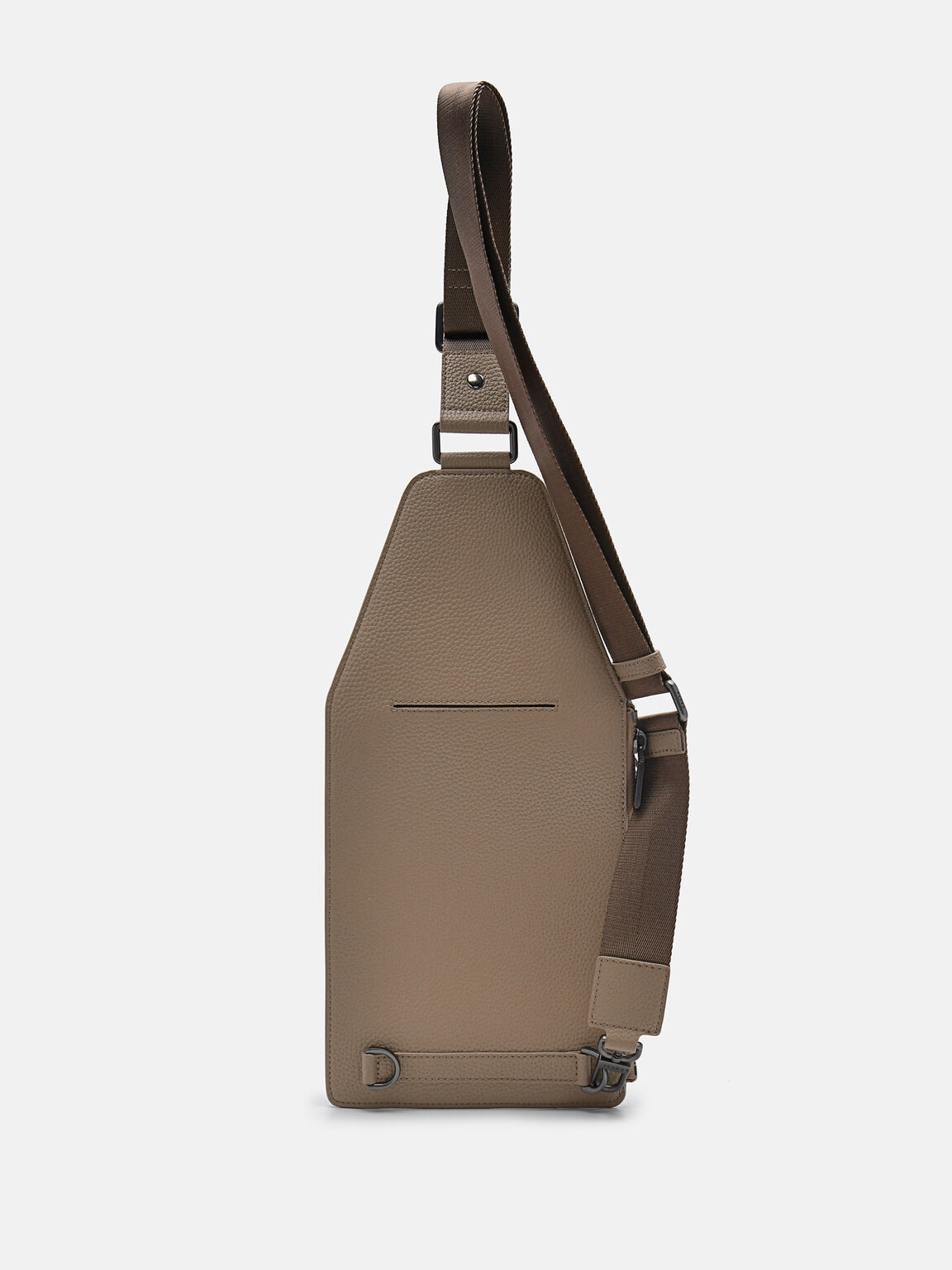 Pouch Crossbody Kulit Tumbled, 