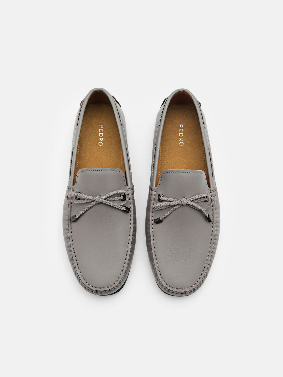 Leather Bow Driving Shoes, 