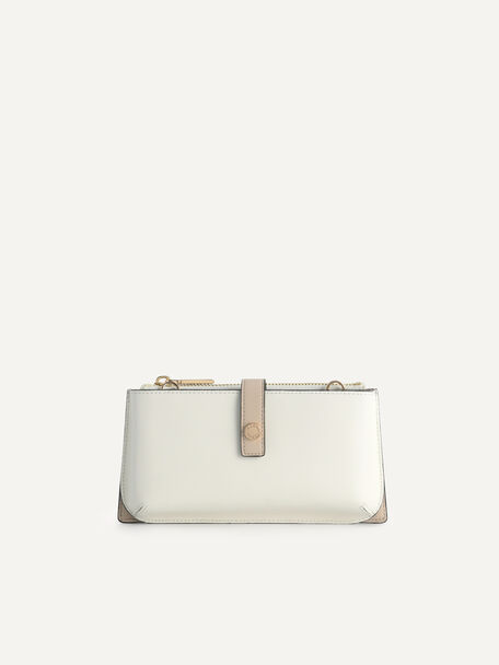 Textured Leather Phone Pouch, Multi, hi-res