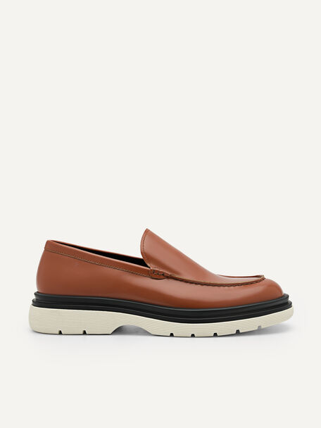 PEDRO Icon Leather Loafers, Cognac, hi-res