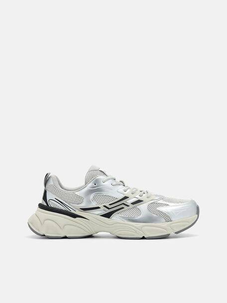 Novo Cyclone Sneakers, Silver, hi-res