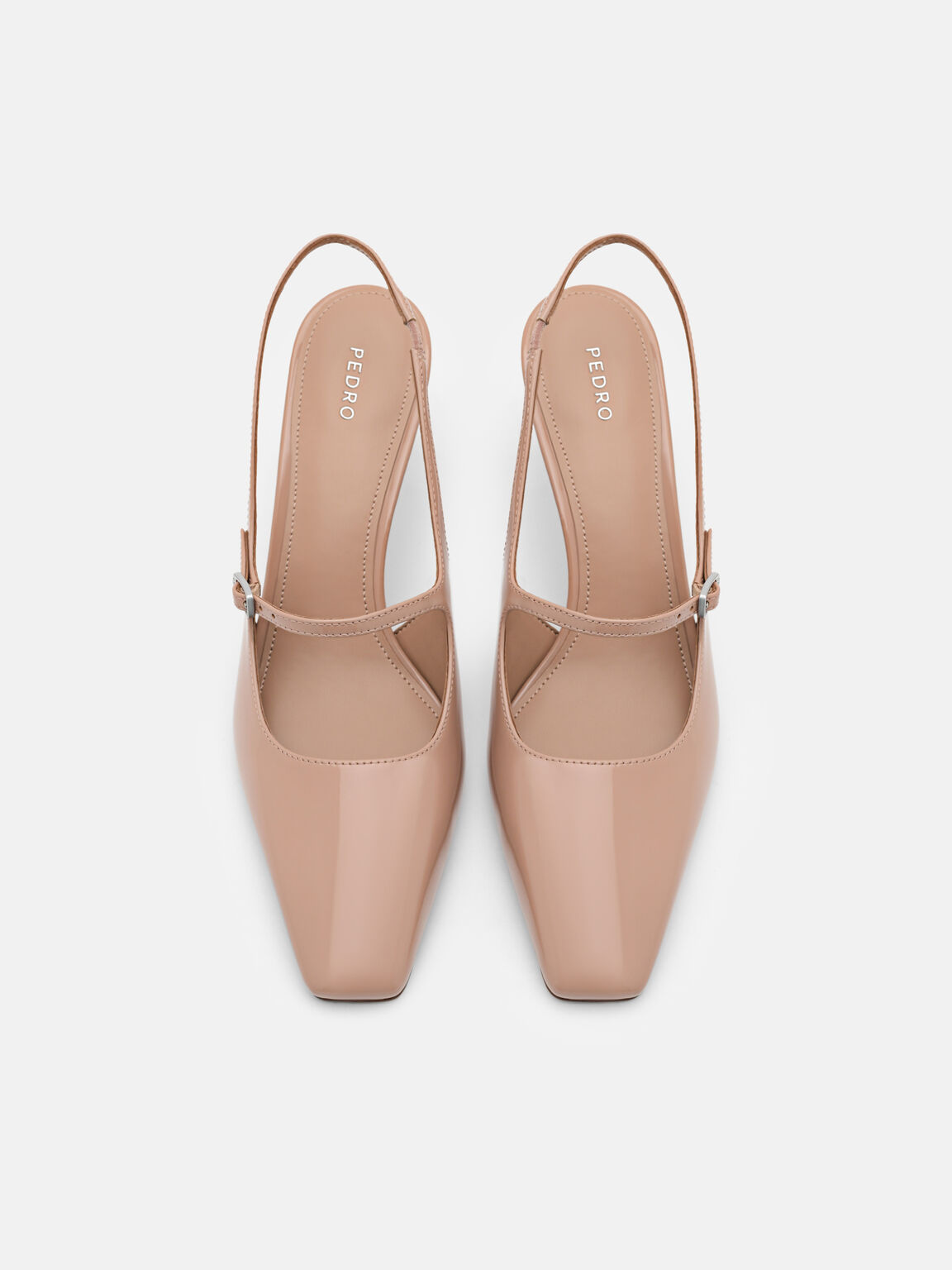 Sepatu Hak Slingback Kulit, , hi-res