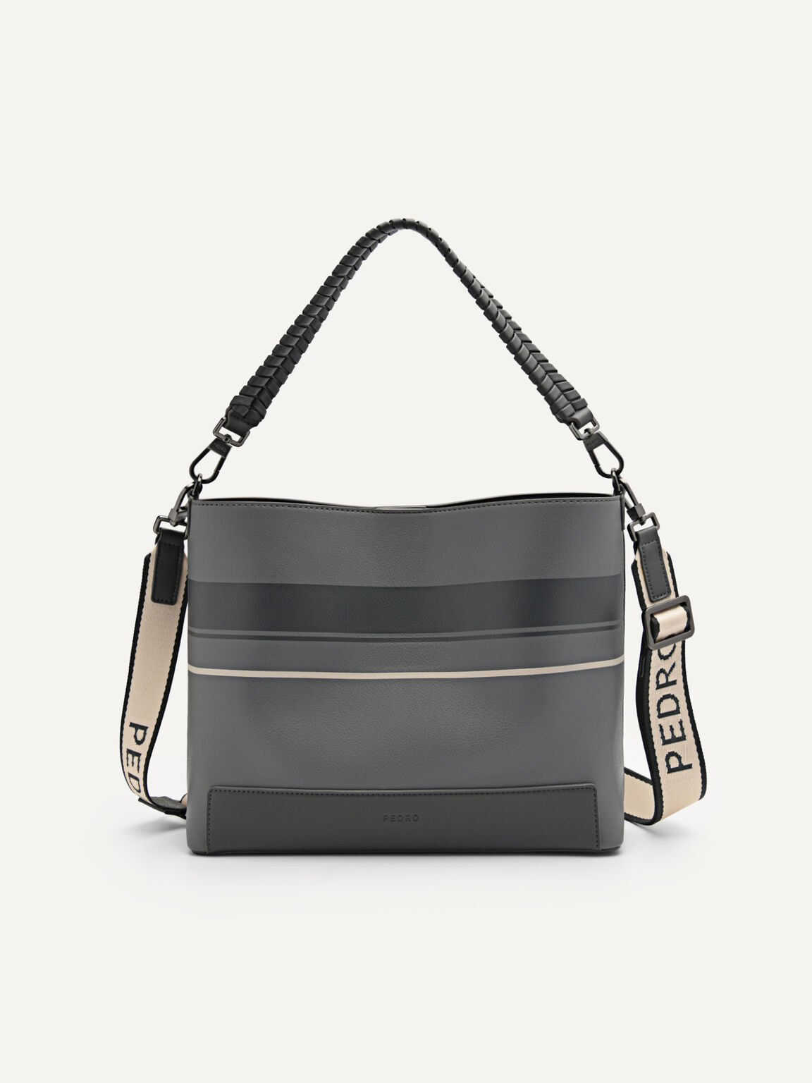 Interlace Sling Bag, Dark Grey, hi-res