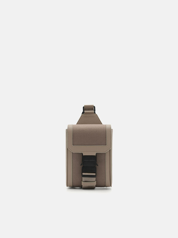 Track Sling Bag, Taupe, hi-res
