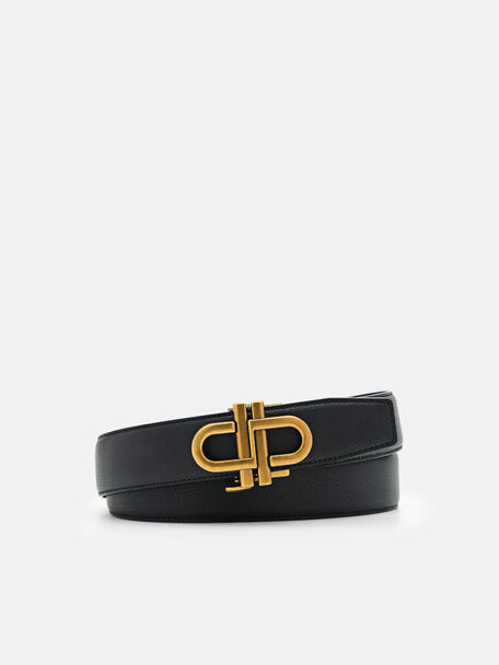 PEDRO Icon Leather Automatic Belt, Black, hi-res