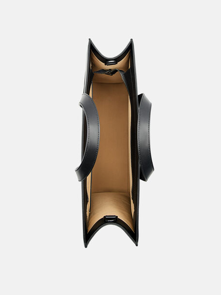PEDRO Icon Leather Heel Sandals, Black