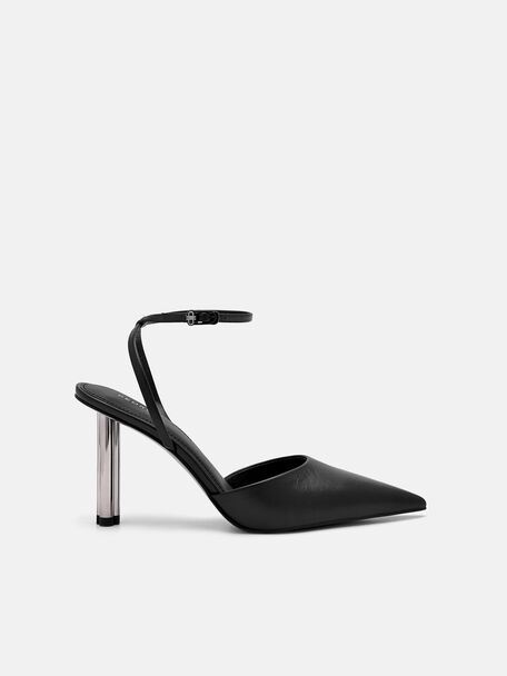 PEDRO Icon Leather Heel Pumps, Black, hi-res