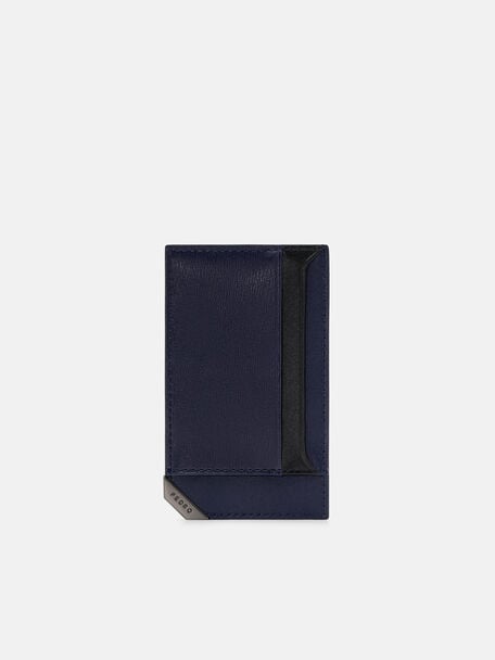 Embossed Leather Card Holder, , hi-res