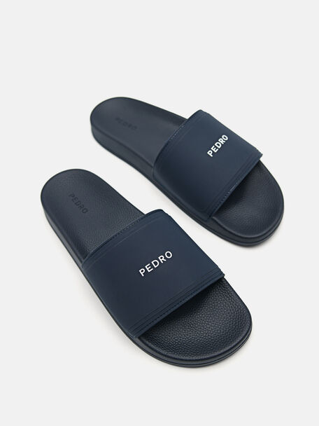 PEDRO Icon Leather Heel Sandals, Black