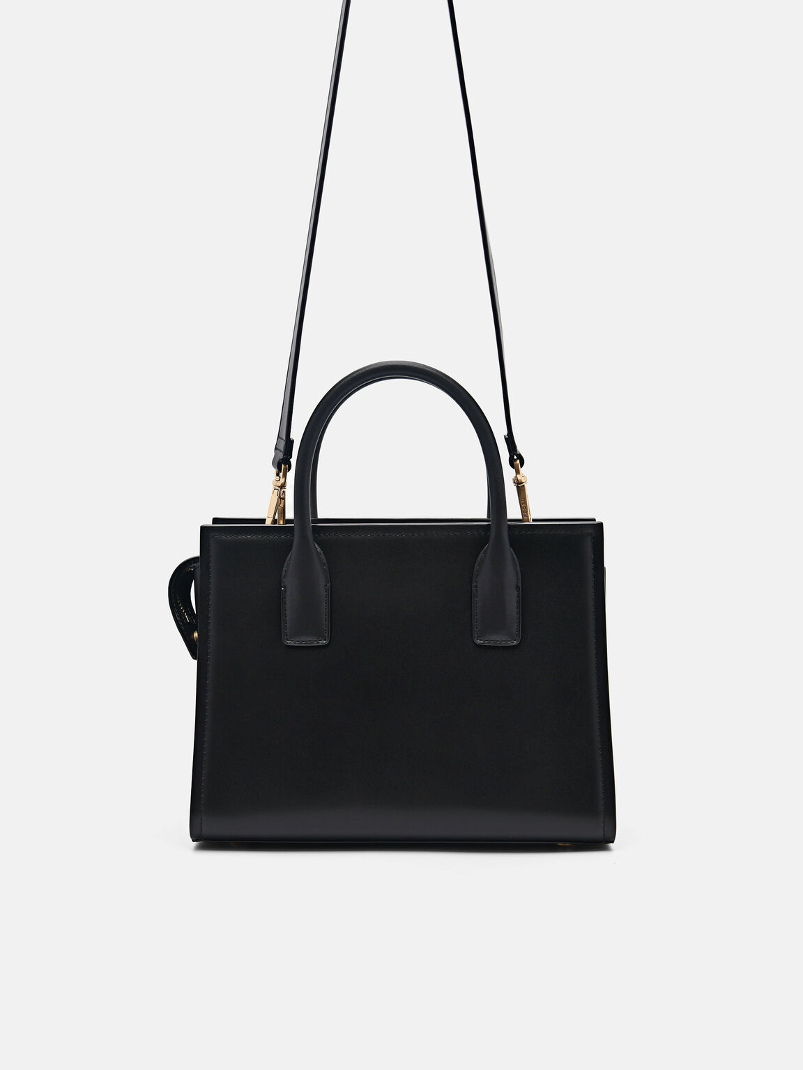 PEDRO Studio Bella Leather Handbag in Pixel, Black