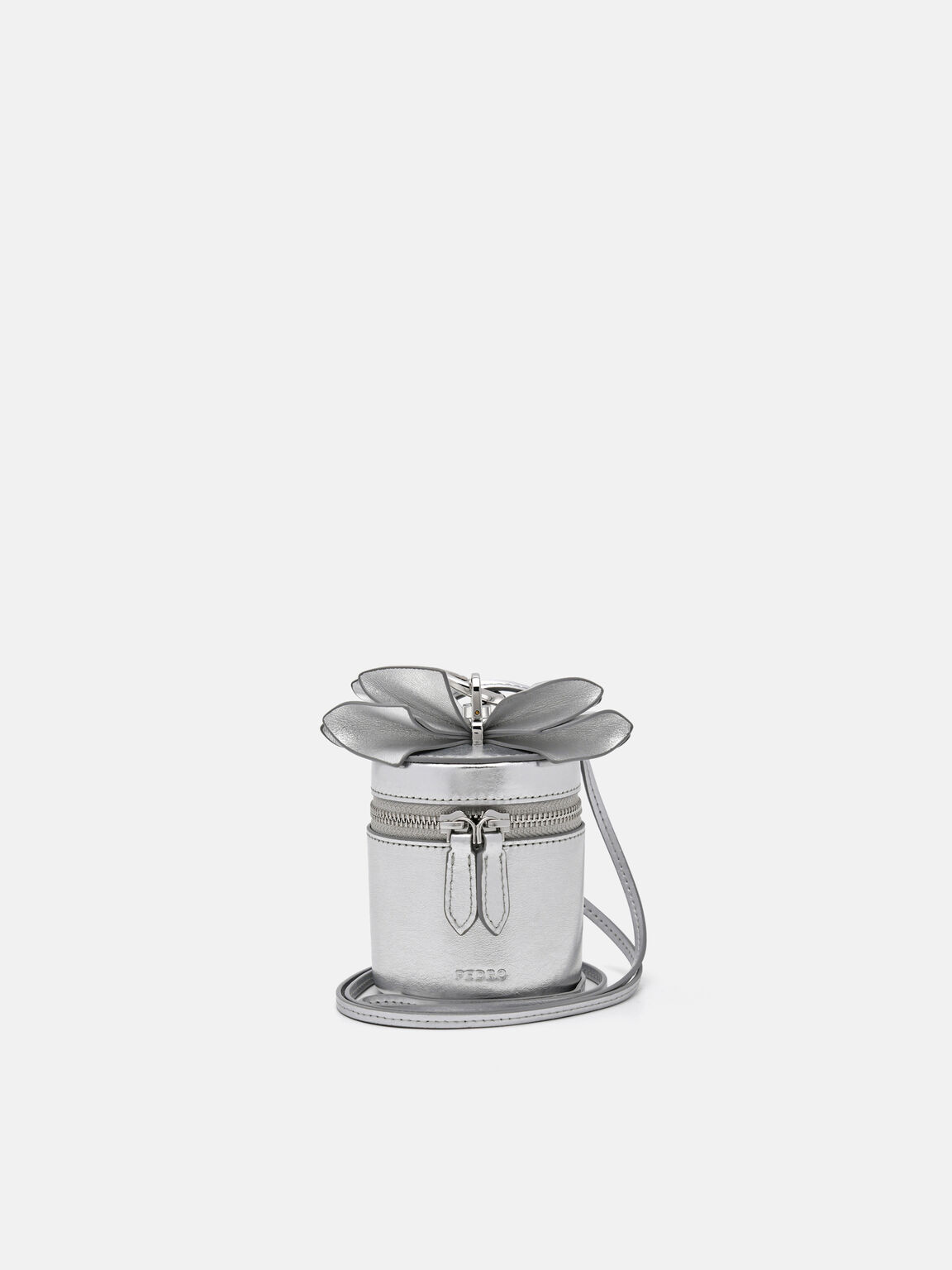 Micro Barrel Pouch, Silver, hi-res