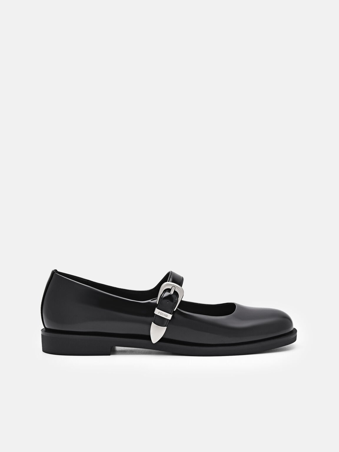 Flats  Mary Jane dengan Gesper, , hi-res