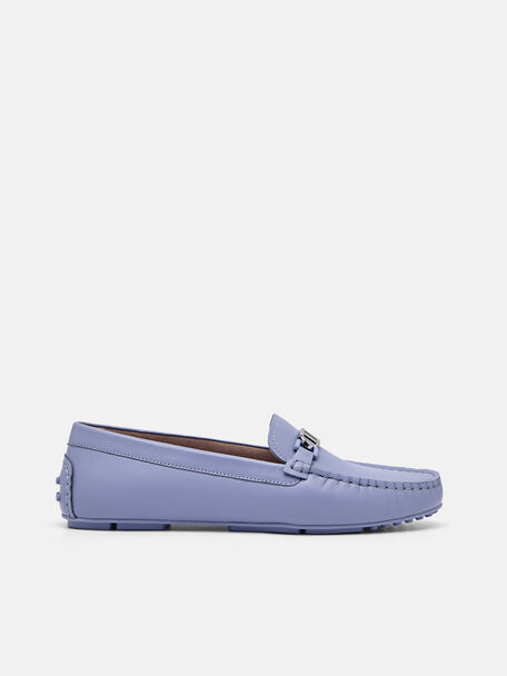 PEDRO Icon Leather Driving Shoes, Violet, hi-res