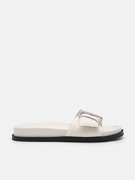 Alyda Slip-On Sandals, Chalk, hi-res