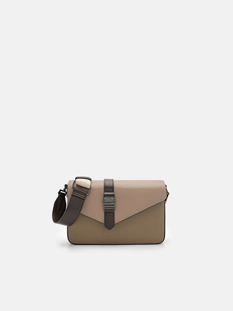 Taper Sling Bag, Taupe, hi-res