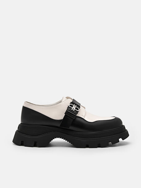 PEDRO Icon Leather Loafers, Chalk