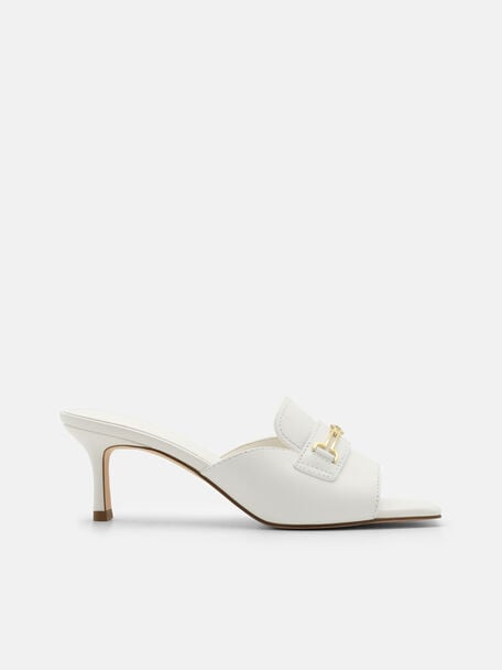 Alistair Leather Horsebit Heel Sandals, , hi-res