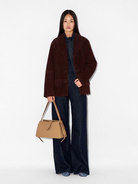 Geometric Shoulder Bag, , hi-res