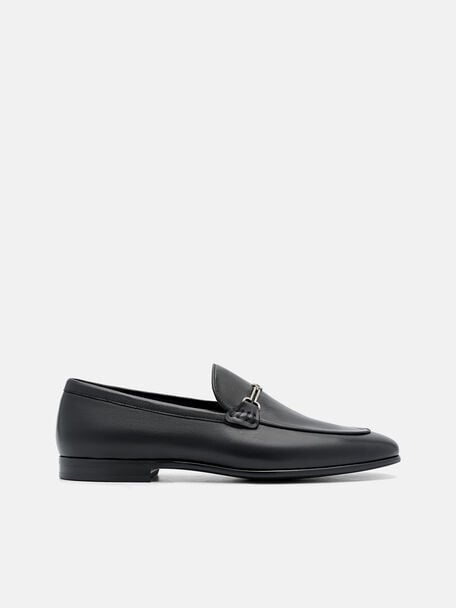 PEDRO Icon Leather Heel Sandals, Black