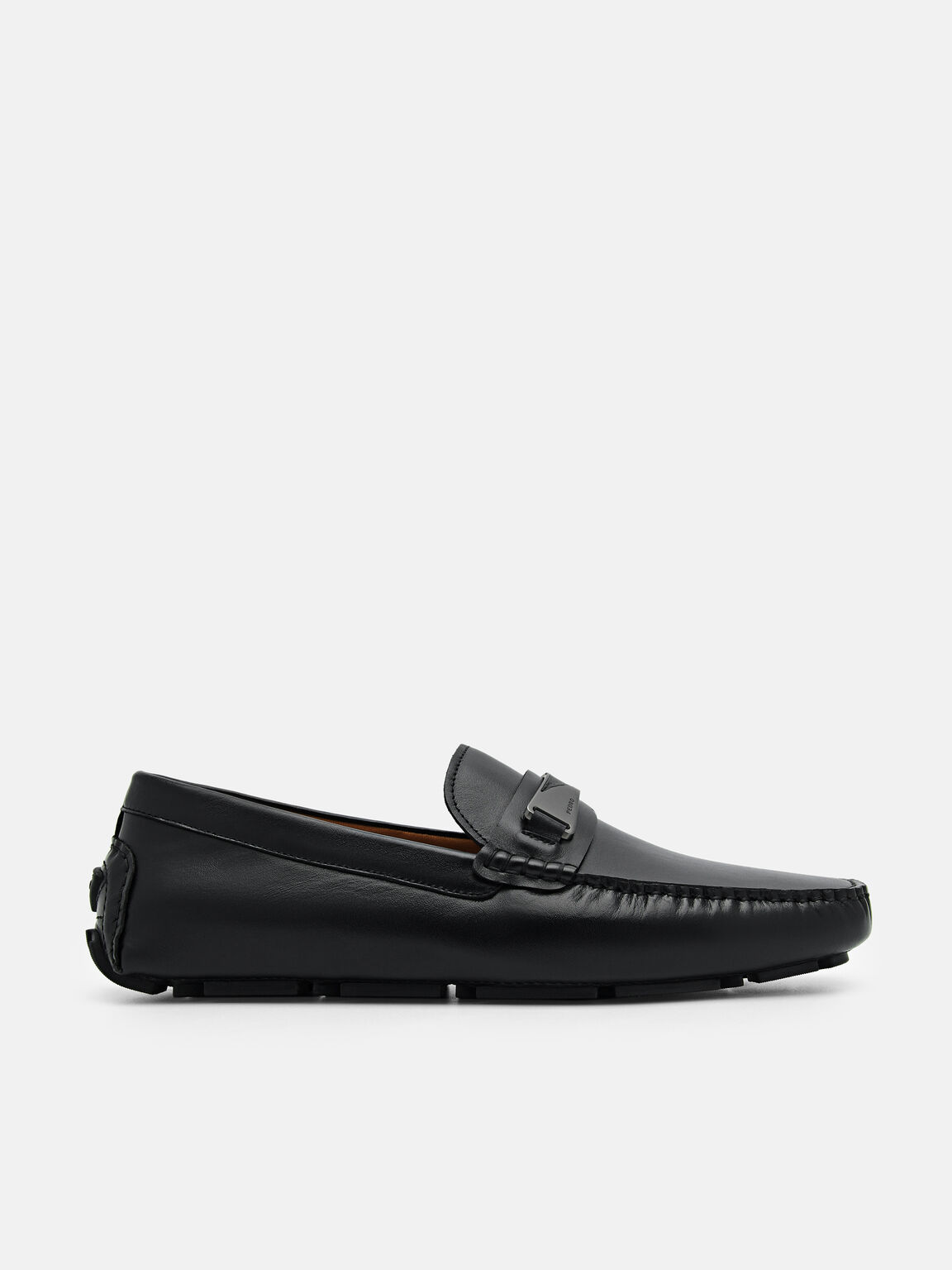 Edge Leather Driving Shoes, Black, hi-res
