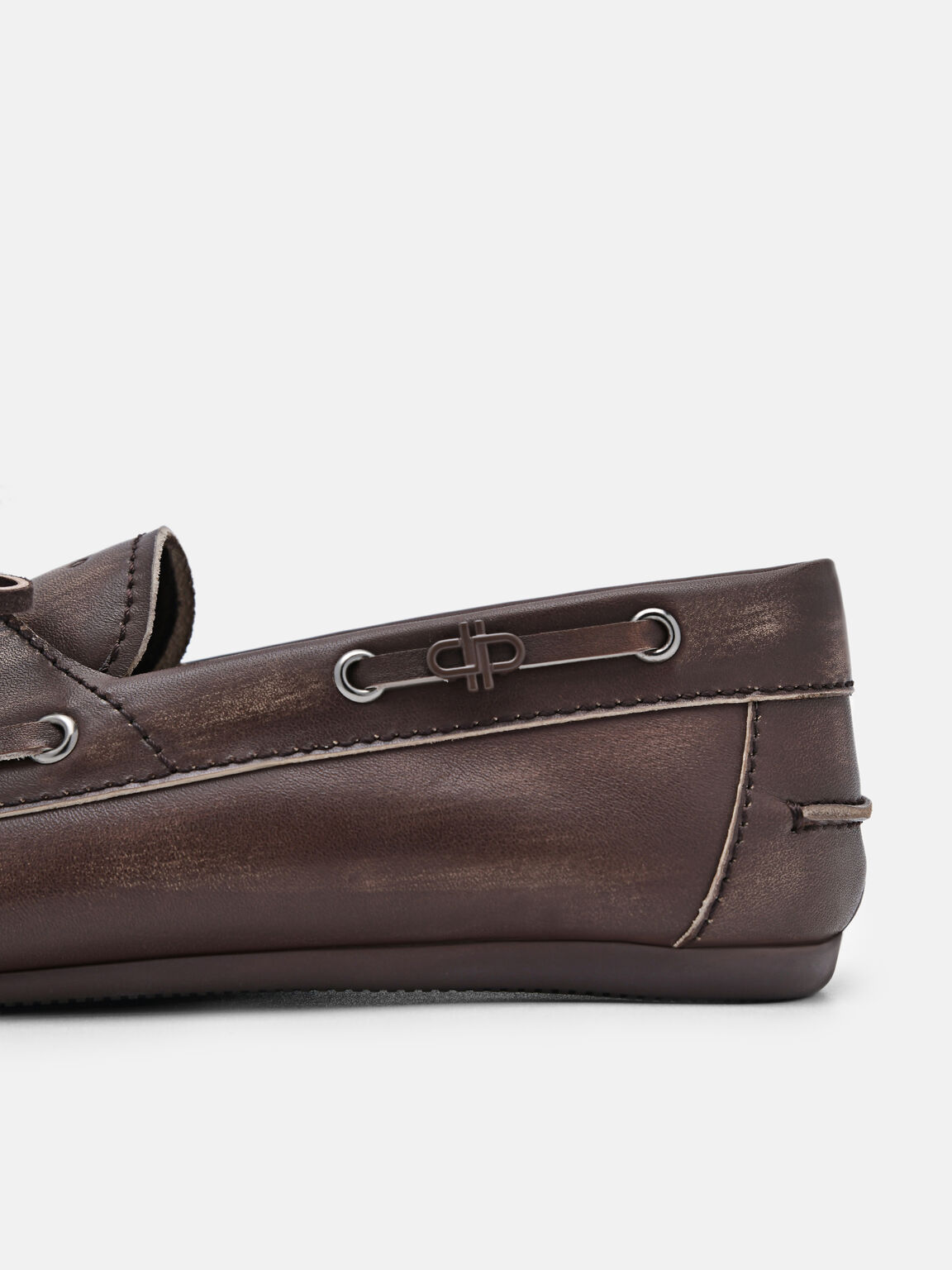 Sepatu Boat Kulit Dee, Brown