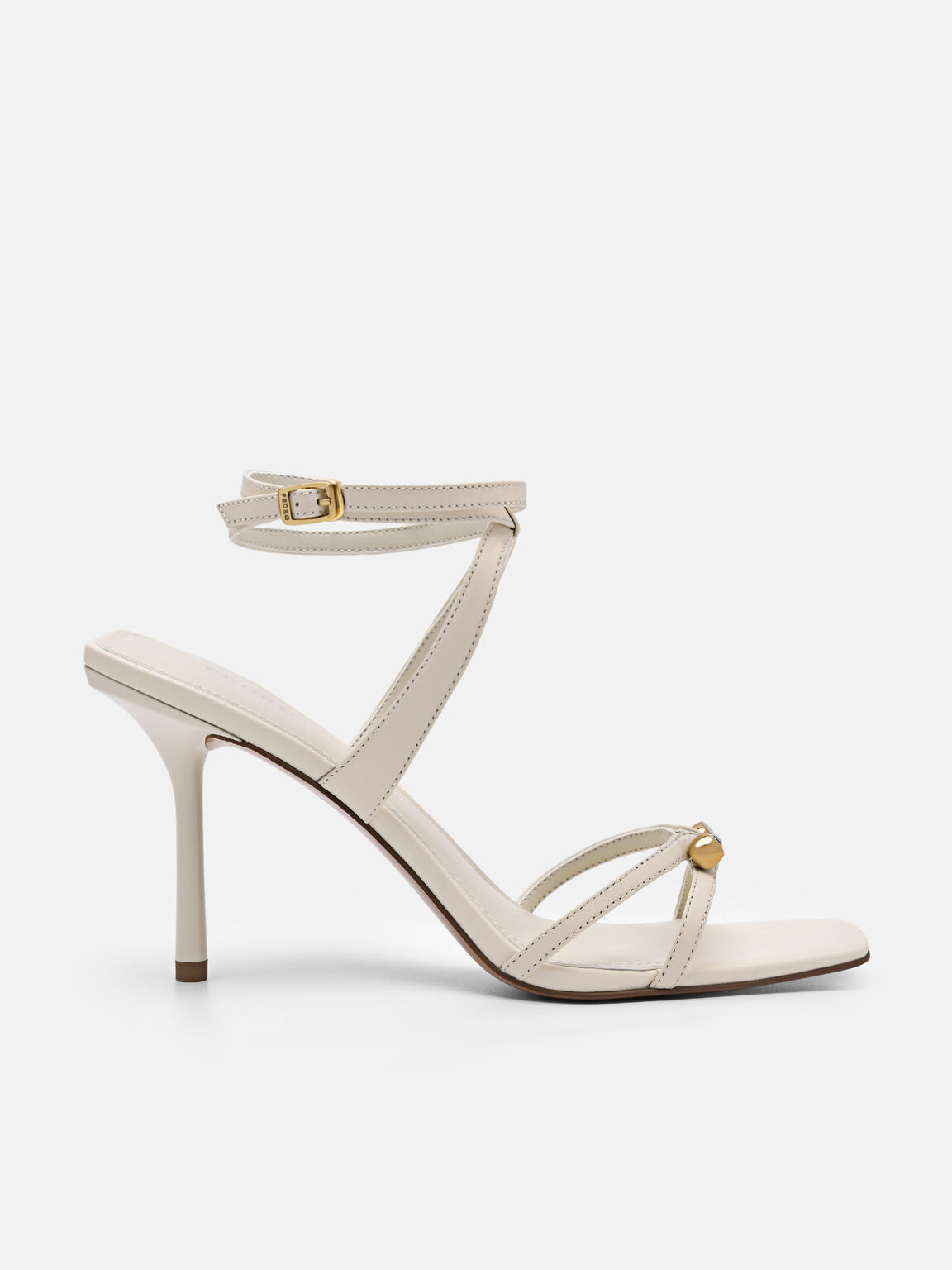 Sandal Tumit Kulit Sofia, 