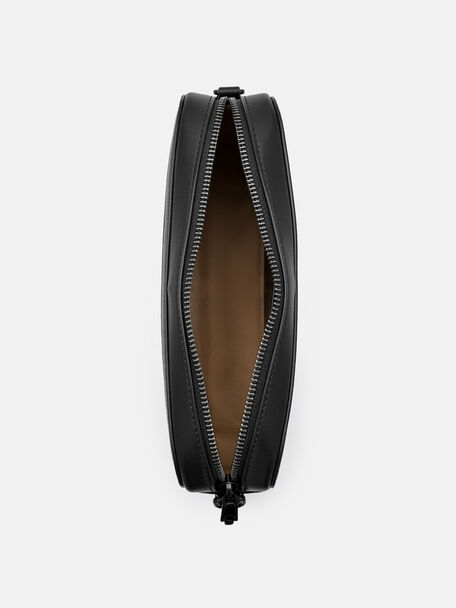 PEDRO Icon Leather Heel Sandals, Black