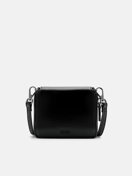 Leather Mini Pouch, Black
