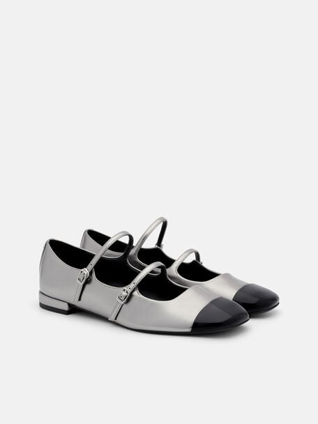 PEDRO Icon Leather Heel Sandals, Black