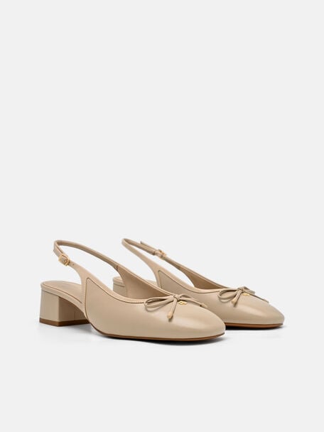 Sepatu Pumps Mary Jane Kulit Anna, 