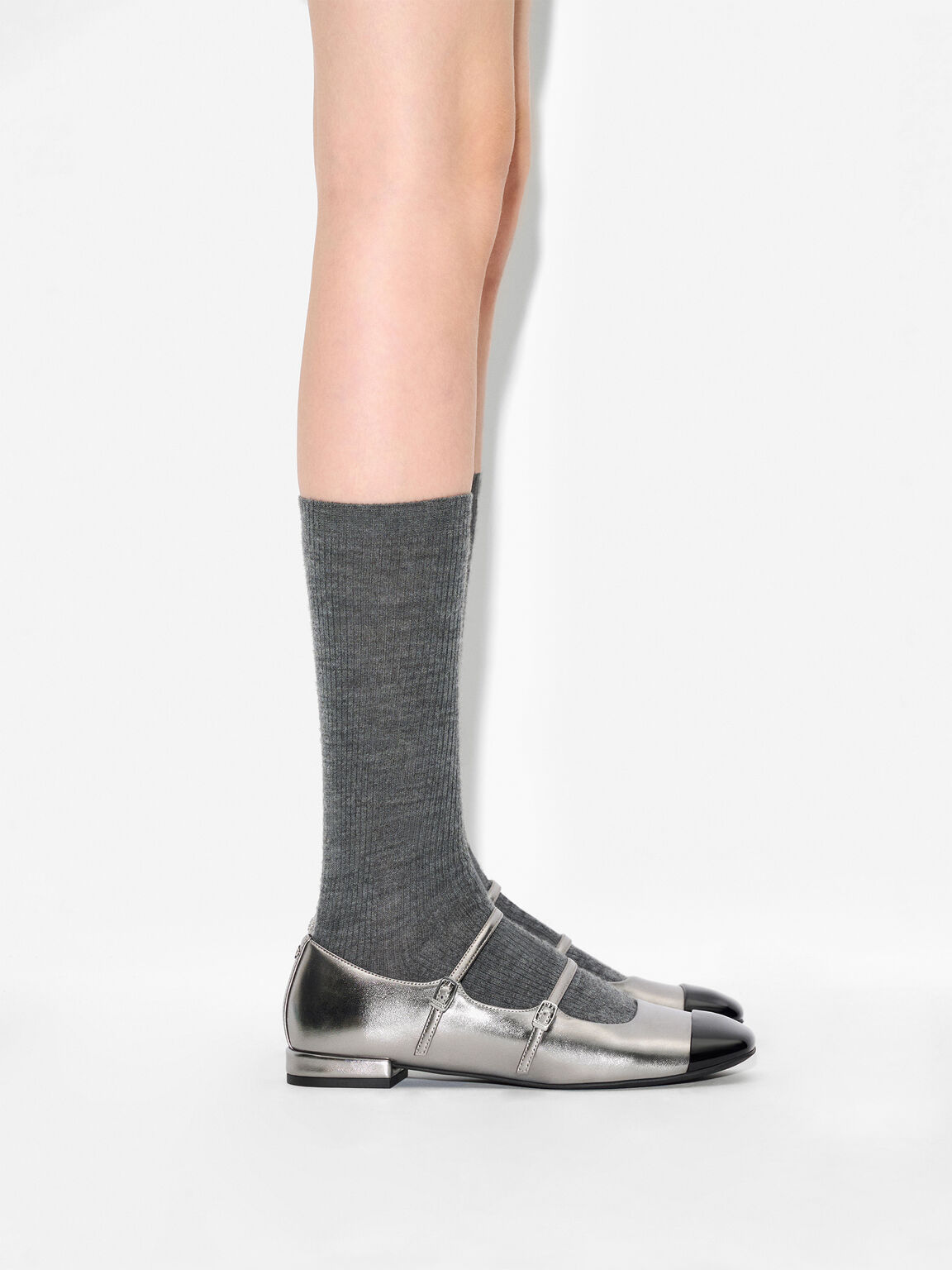 Cap-Toe Ballerina Flats, , hi-res