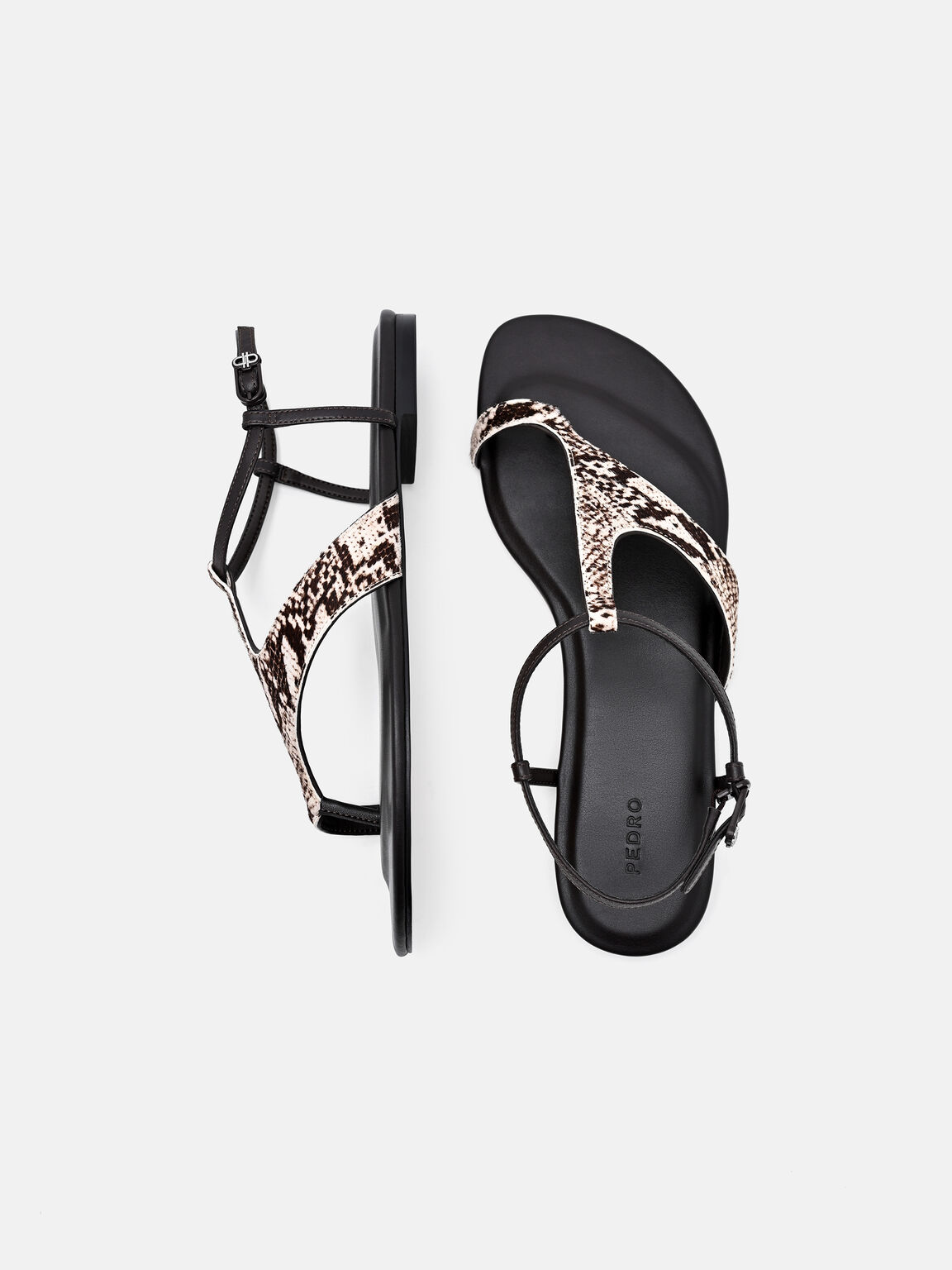 Sandal Ankle Strap Calfhair, , hi-res